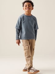 Asul - Angel & Rocket Kyle Layered Sweatshirt - Larawan 4 ng 7