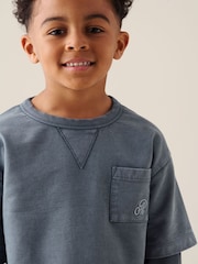 Asul - Angel & Rocket Kyle Layered Sweatshirt - Larawan 5 ng 7