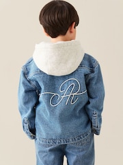 Angel & Rocket Sid Hooded Denim Jacket - 6суретінің 2 суреті