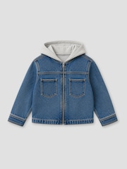 Angel & Rocket Sid Hooded Denim Jacket - 6суретінің 5 суреті