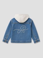 Angel & Rocket Sid Hooded Denim Jacket - 6суретінің 6 суреті