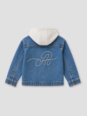 Angel & Rocket Blue Sid Hooded Denim Jacket - Image 8 of 8