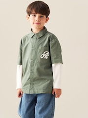 Angel & Rocket Green Leon 2 In 1 Shirt - Image 1 of 7