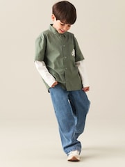 Angel & Rocket Green Leon 2 In 1 Shirt - Image 3 of 7