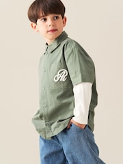 Angel & Rocket Green Leon 2 In 1 Shirt - Image 4 of 7