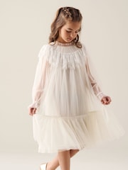 Angel & Rocket White Beau Mesh Dress - Image 3 of 5