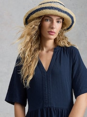 White Stuff Blue Sophia Jersey Dress - Image 4 of 6
