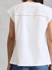 White Stuff White Fliss Floral Top - Image 4 of 6