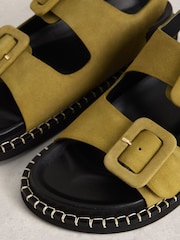 White Stuff Green Bailey Buckle Sandals - Image 4 of 4