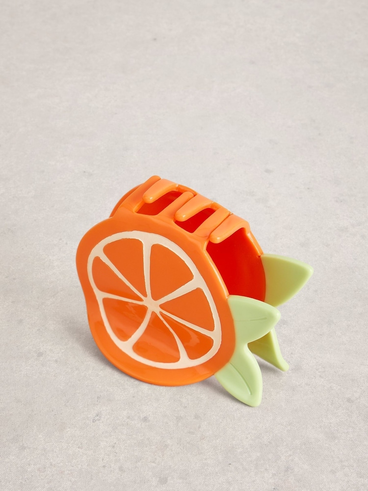 White Stuff Orange Orange Slice Hair Claw Clip - Image 2 of 2
