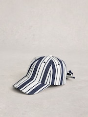 White Stuff White Bow Detail Baseball Cap - Image 1 of 2