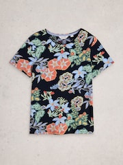 White Stuff Blue Abbie T-Shirt - Image 6 of 6