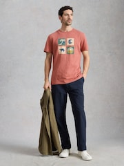 White Stuff Pink Abersoch Camel Graphic T-Shirt - Image 3 of 6