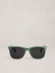 White Stuff Green Wayfarer Sunglasses - Image 1 of 4