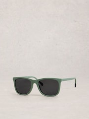 White Stuff Green Wayfarer Sunglasses - Image 2 of 4