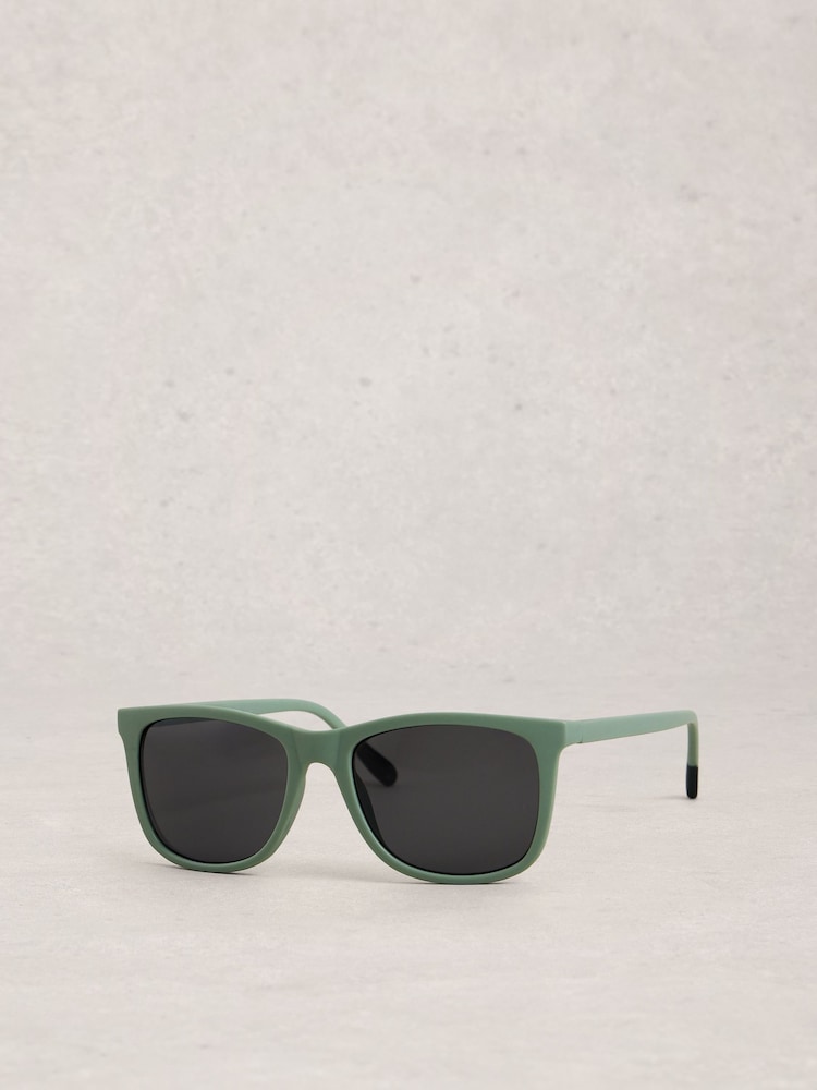 White Stuff Green Wayfarer Sunglasses - Image 2 of 4