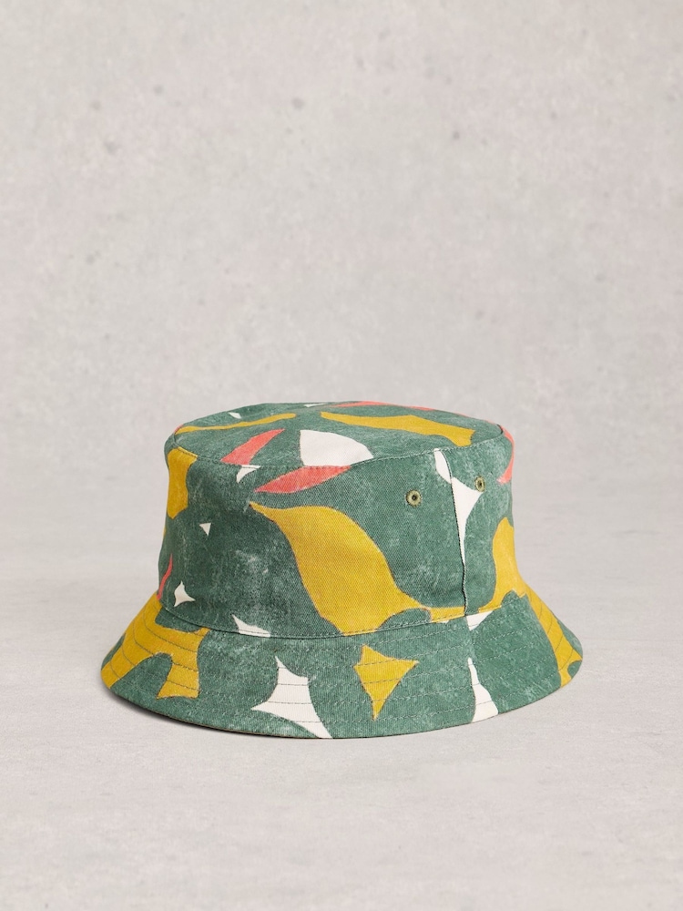 White Stuff Green Reversible Bucket Hat - Image 1 of 3 White Stuff Green Reversible Bucket Hat - Image 1 of 3
