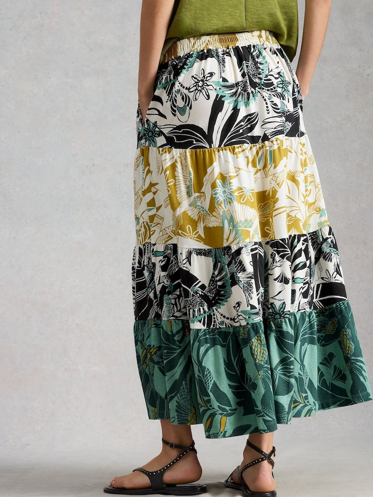 White Stuff White Clementine Jersey Maxi Skirt - Image 2 of 6