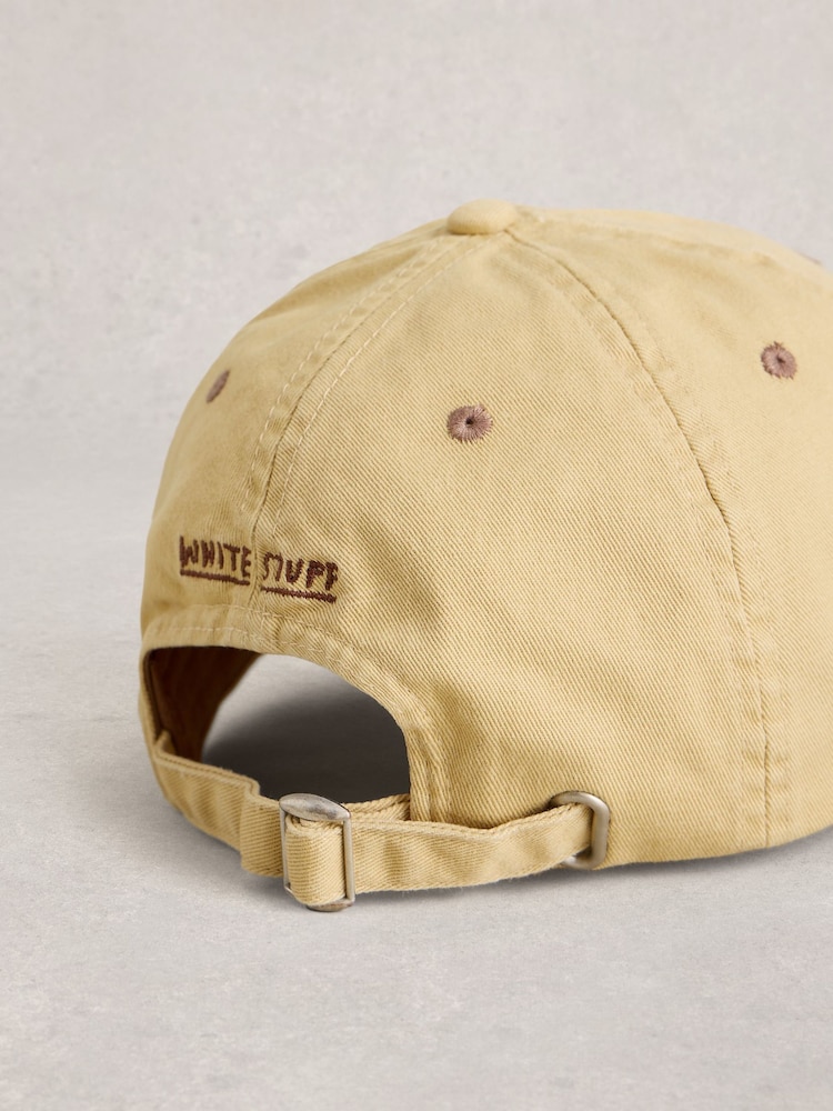 White Stuff Yellow Cotton Baseball Cap - Image 2 of 2 White Stuff Yellow Cotton Baseball Cap - Image 2 of 2