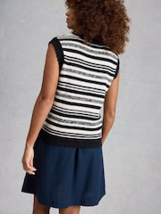 White Stuff Blue Sammie Stitch Tank - Image 3 of 6