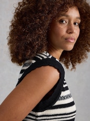 White Stuff Blue Sammie Stitch Tank - Image 4 of 6