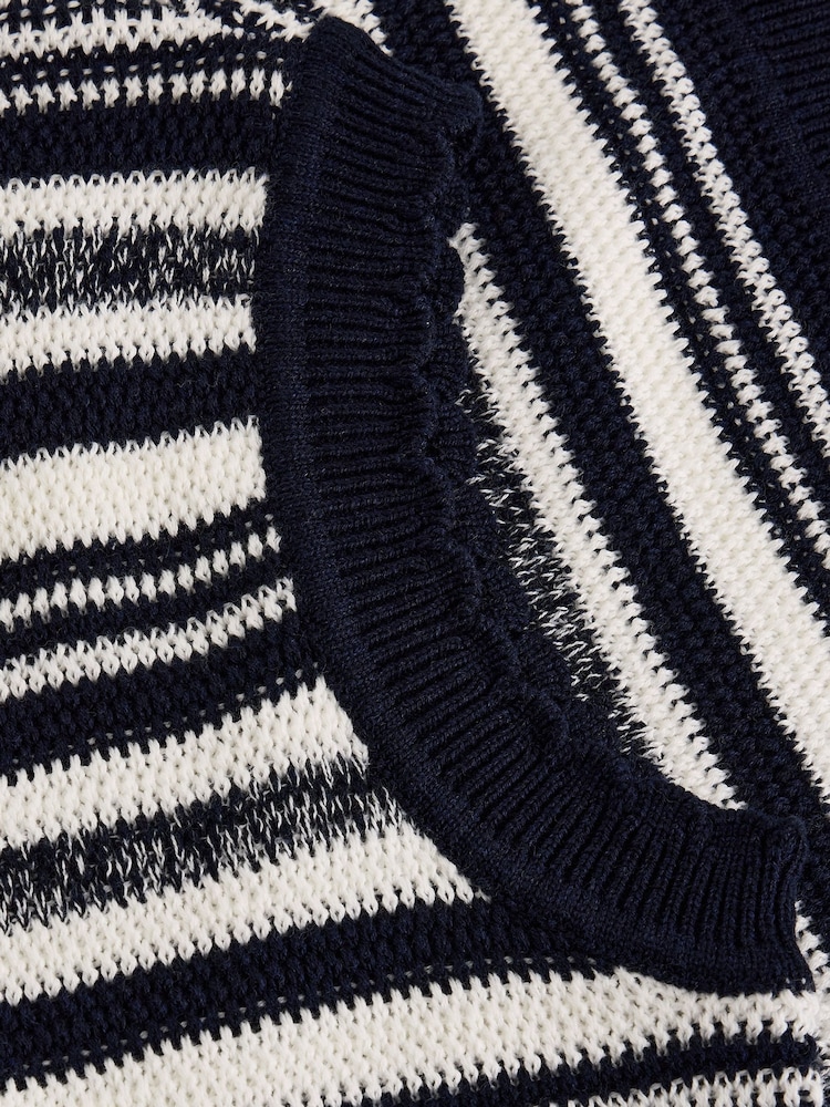 White Stuff Blue Sammie Stitch Tank - Image 6 of 6