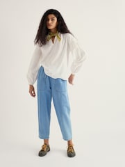 Seasalt Cornwall Blue Petite Sholl Trousers - Image 1 of 5