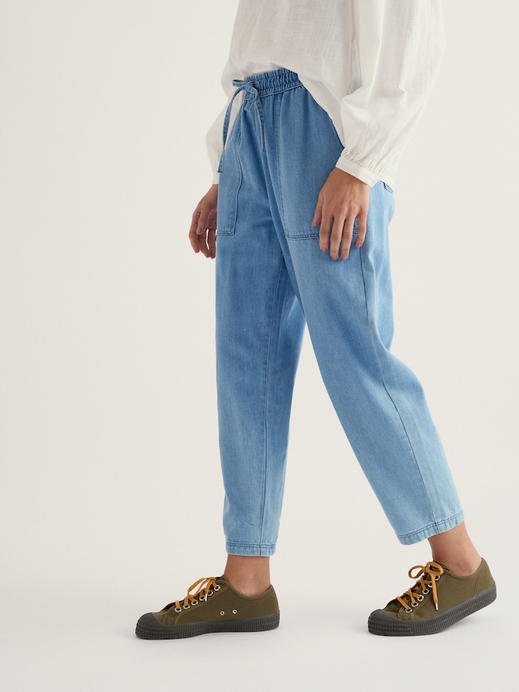 Seasalt Cornwall Blue Petite Sholl Trousers - Image 2 of 5