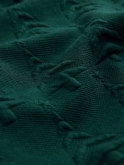 Dark Green Christmas Jaquard Crew Sweatshirt - Image 9 of 9