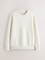 Ecru Neutro - Christmas Jaquard Crew Sweatshirt - Imagem 6 de 8
