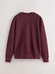 Бургундский - Christmas Jaquard Crew Sweatshirt - Изображение 1 3