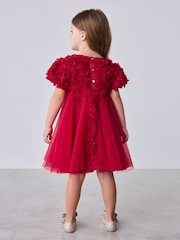 레드 - Baker by Ted Baker 크림 3D 텍스처드 플로럴 메시 고데 드레스 - 11의 이미지 3