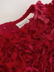 레드 - Baker by Ted Baker 크림 3D 텍스처드 플로럴 메시 고데 드레스 - 11의 이미지 9