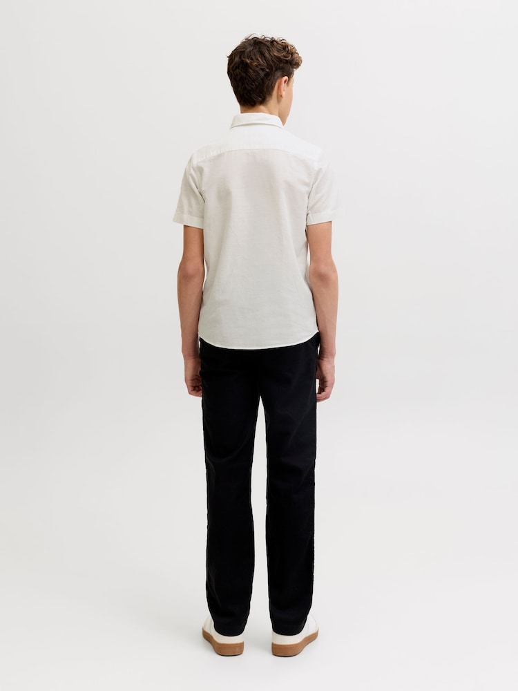 JACK & JONES Junior リネンブレンド 半袖 シャツ - 画像 2 / 7 JACK & JONES Junior リネンブレンド 半袖 シャツ - 画像 2 / 7