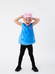 Vanilla Underground Blue George Pig 3D Headpiece Costume 2 Piece - Image 1 of 5