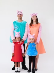 Vanilla Underground Blue George Pig 3D Headpiece Costume 2 Piece - Image 3 of 5