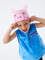 Vanilla Underground Blue George Pig 3D Headpiece Costume 2 Piece - Image 5 of 5