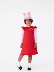 Vanilla Underground Red Peppa Pig 3D Headpiece Costume 2 Piece - Image 1 of 5