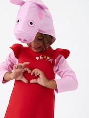 Vanilla Underground Red Peppa Pig 3D Headpiece Costume 2 Piece - Image 5 of 5