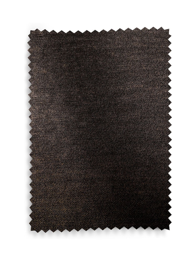 Relaxed Chenille Chocolate Brown Dark Wood Leg Remi Bar Stool - Image 8 of 8 Relaxed Chenille Chocolate Brown Dark Wood Leg Remi Bar Stool - Image 8 of 8