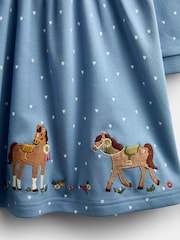 JoJo Maman Bébé Appliqué Long Sleeve Jersey Dress - Εικόνα 3 από 4