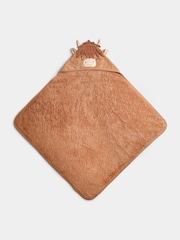 Jojo Maman Bébé Brown Highland Cow Hooded Towel - Image 2 of 4