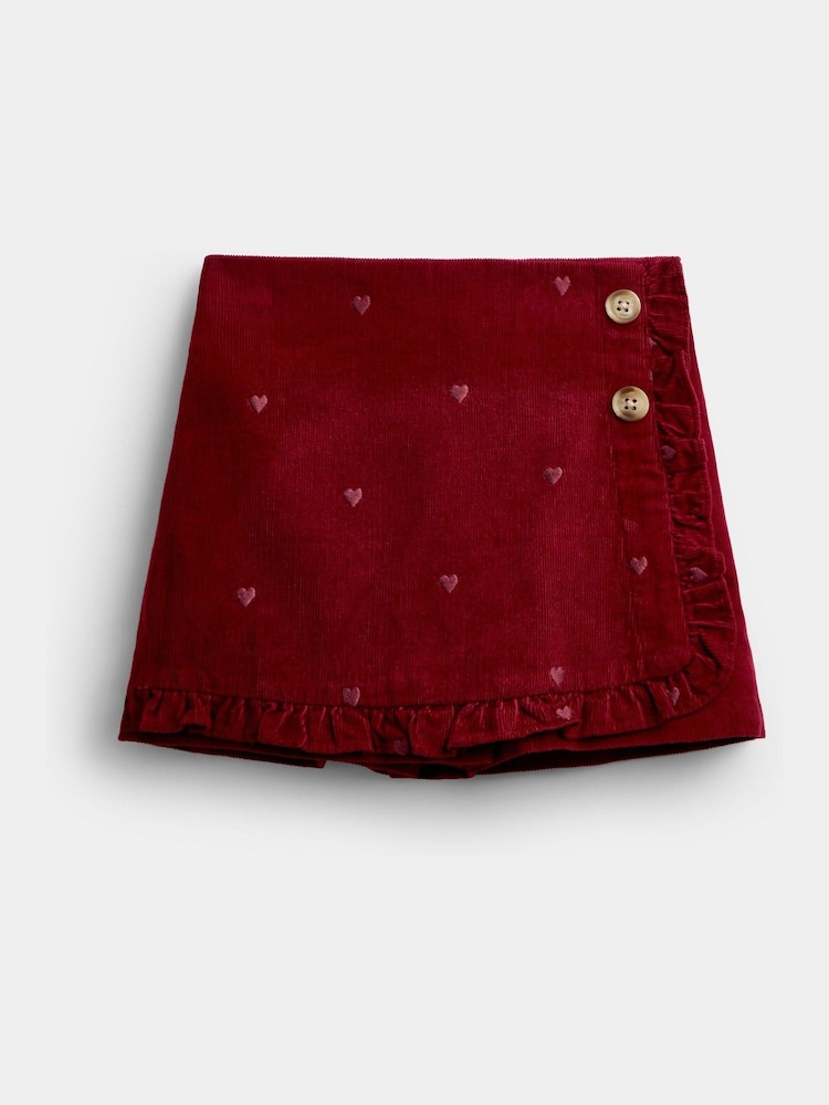 Jojo Maman Bébé Embroidered Cord Skort - Image 1 de 4