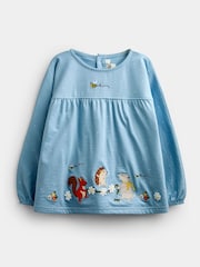 JoJo Maman Bébé Light Blue Woodland Friends Appliqué Tunic & Legging Set - Image 2 of 7