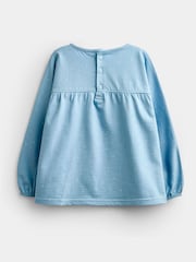 JoJo Maman Bébé Light Blue Woodland Friends Appliqué Tunic & Legging Set - Image 3 of 7