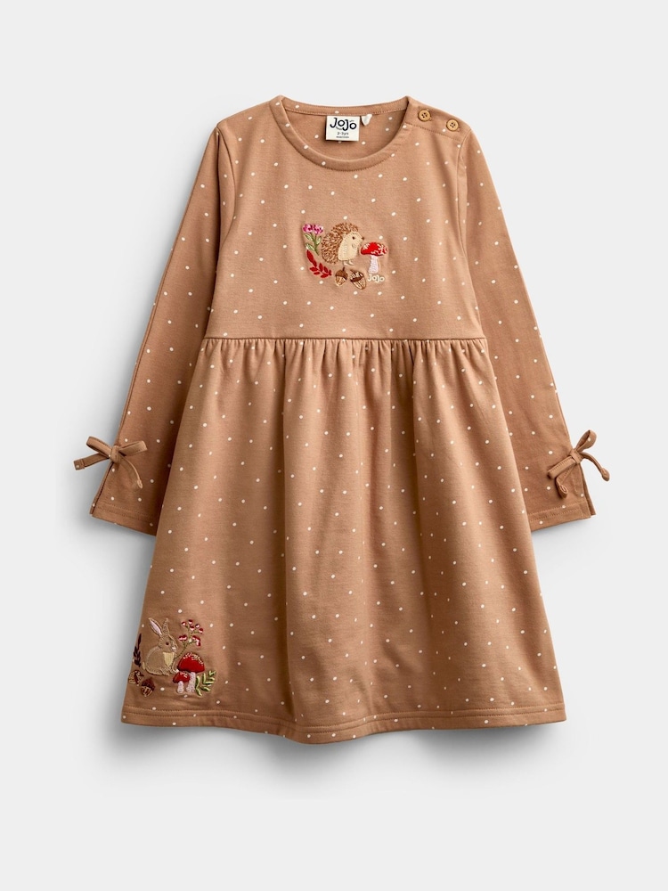 JoJo Maman Bébé Spot Appliqué Dress - Image 1 de 4