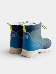 JoJo Maman Bébé Blue Drawstring Cosy Snow Boot - Image 2 of 4