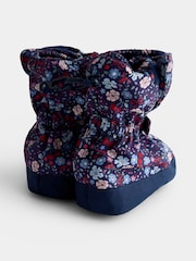 JoJo Maman Bébé Navy Blue Fleece Lined Boots - Image 2 of 4