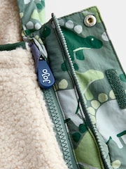 JoJo Maman Bébé Green Dinosaur 4-In-1 Jacket - Image 8 of 9
