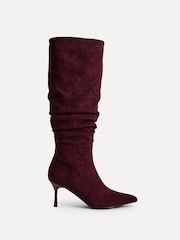 Linzi Rosenna Ruched High Leg Heeled Boots - תמונה 2 מתוך 5